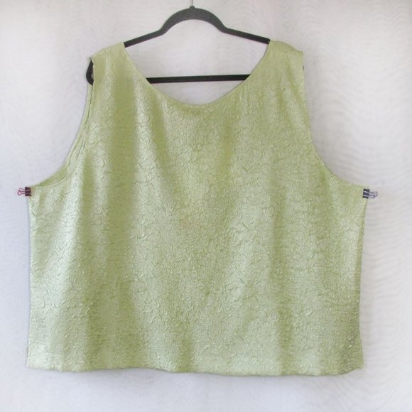 R&K WOMAN 28 NWT Mint Green Textured Tank/Classic - Picture 2 of 5